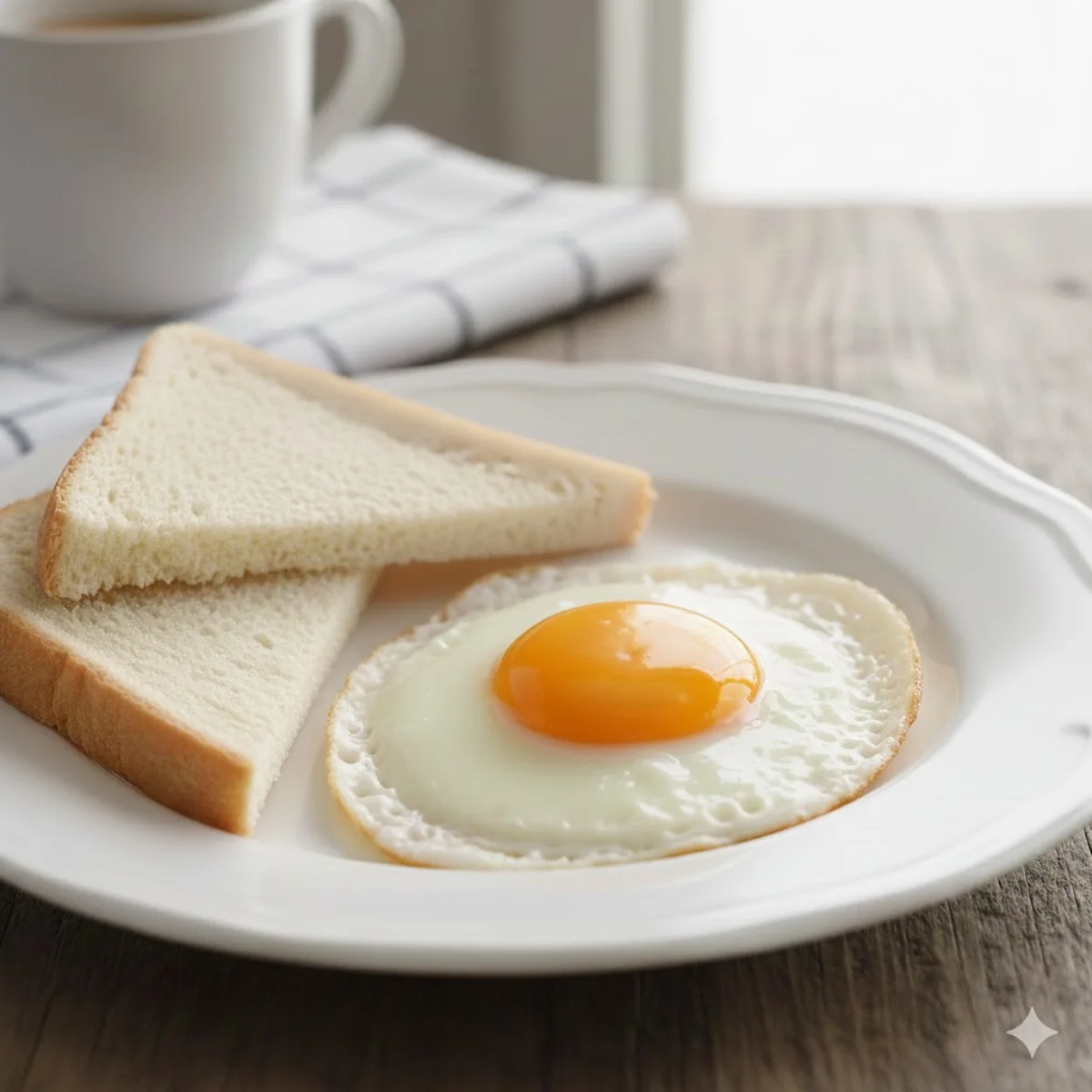 Fry Egg with 2 Slice of Bread